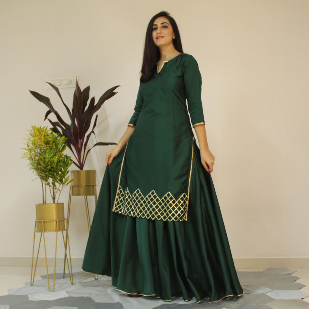 Ready to wear Apple green dress
