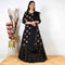 Ready to wear Black Pearl Gold printed Dress