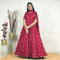 Ready to wear Maroon Multi Golden Block Printed Gown