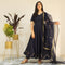 Ready to wear navy blue delight suit set