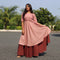 cotton designer kurti with skirt