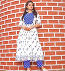 Block printed dresses for women's clothing