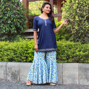 block printed sharara kurta desgin