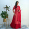 Ready to wear scarlet chikankari Dress
