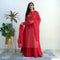 Ready to wear scarlet chikankari Dress