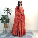 Ready to wear coral peach lehenga choli set