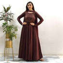 Ready to wear Brown shaded Handwork Gown