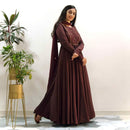 Ready to wear Brown shaded Handwork Gown