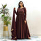 Ready to wear Brown shaded Handwork Gown