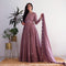 Ready to wear Heather purple Mirror Gown