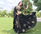 black block printed lehnga choli