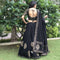 flared block printed lehnga choli 