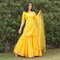 Yellow vibes sharara kurti set