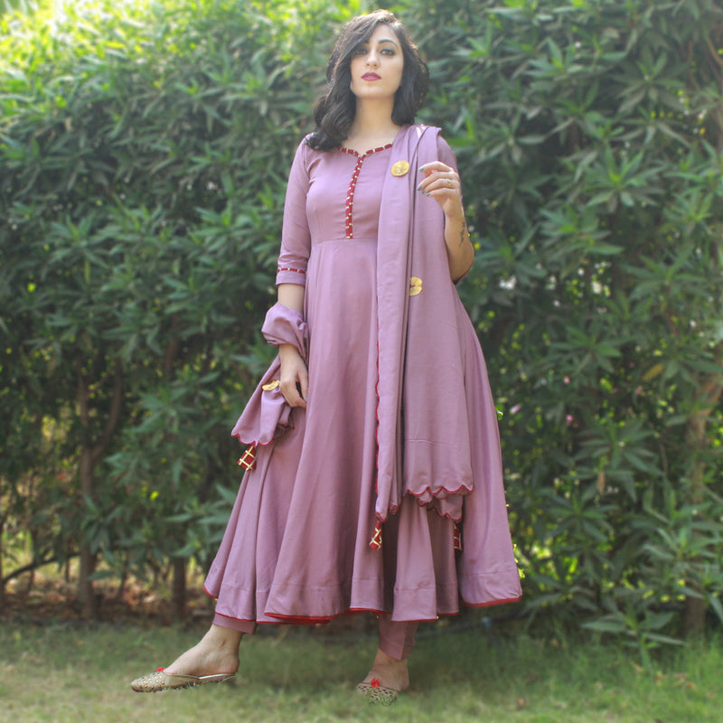 cotton kurta with pent and dupatta dress