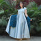party wear long gown with dupatta