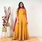 Ready to Wear Mustard Gold printed Gown