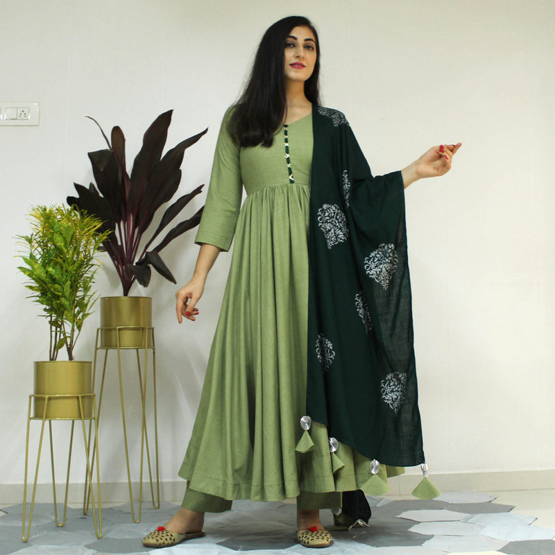 Ready to wear pastle pista suit set