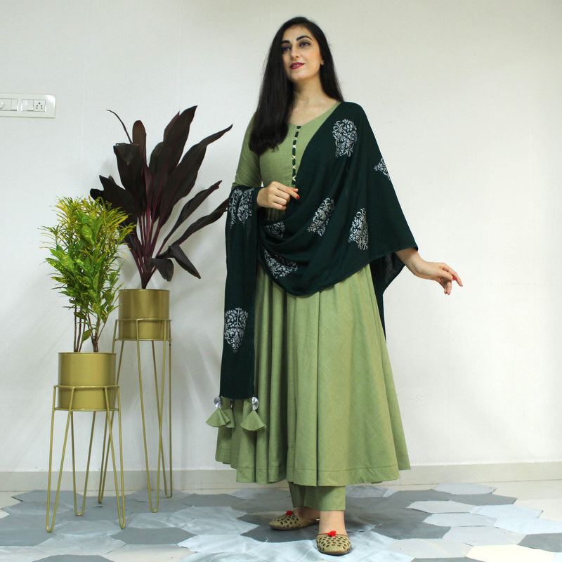 Ready to wear pastle pista suit set