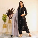 Ready to wear smoky charcoal suit set