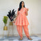 Ready to wear Peach Dhoti Kurta indowestern Dress