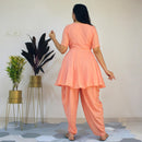 Ready to wear Peach Dhoti Kurta indowestern Dress