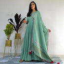 Ready to wear Neptune Green gown