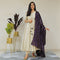 Ready to wear metallic cream glow suit set
