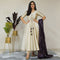 Ready to wear metallic cream glow suit set