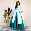 Ready to wear Sky leaf suit set