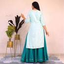 Ready to wear Sky leaf suit set