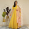 Ready to wear Canary Yellow floral Gown