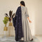 Ready to wear silver gray gown