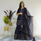 Ready to wear Navy blue delight sharara set