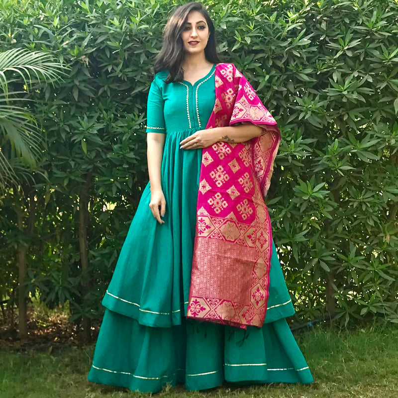 Ready to wear Rama pink suit set