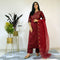 Ready to wear Ruby Wine suit set