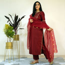 Ready to wear Ruby Wine suit set