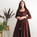 Ready to wear brownie indowestern dress