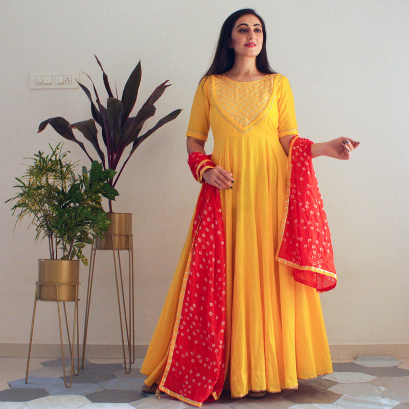 Ready to wear Yellow Honey Gown