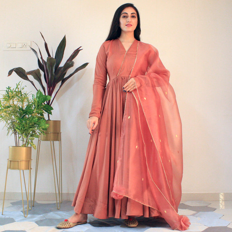 Ready to peach pom pom gown