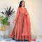 Ready to peach pom pom gown