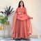 Ready to peach pom pom gown