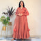 Ready to peach pom pom gown