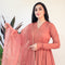 Ready to peach pom pom gown