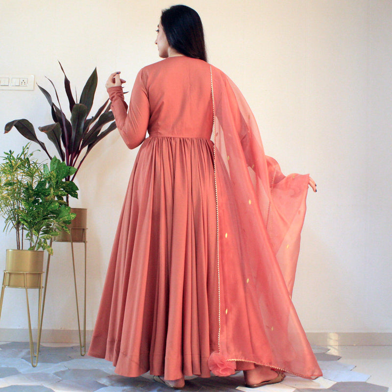 Ready to peach pom pom gown