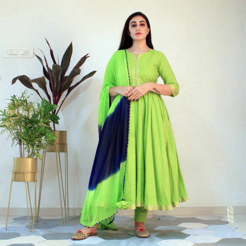 Ready to wear Kiwi Green suit set