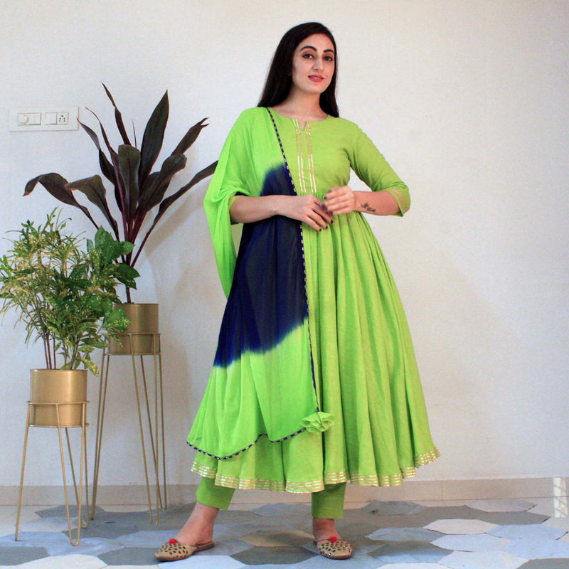 Ready to wear Kiwi Green suit set