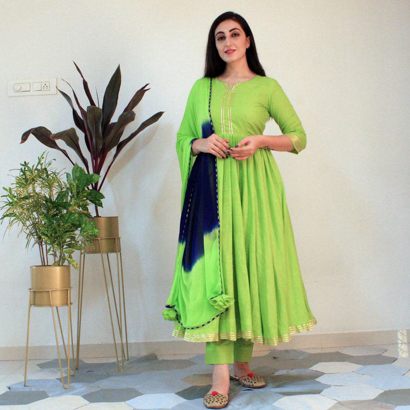 Ready to wear Kiwi Green suit set