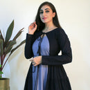 Ready to wear navy indigo indowestern Dress