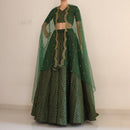 green lehenga choli for women