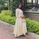 party wear long gown with sleeves